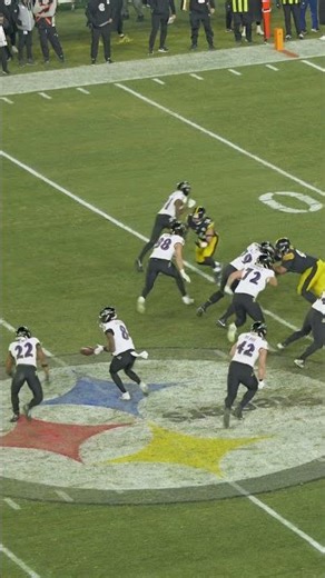 The Baltimore Ravens vs The Pittsburgh Steelers Derrick Henry runs and goes nowhere