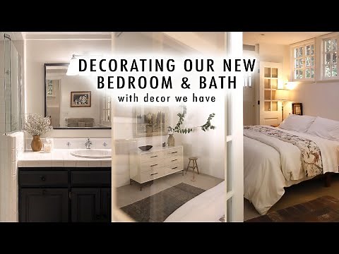 Decorating Our New BEDROOM & BATH (with decor we already have) | XO, MaCenna