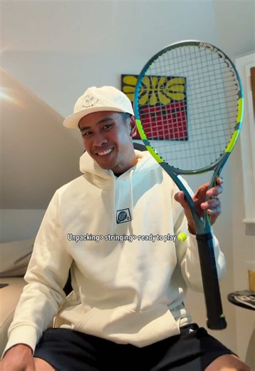 Setup a new Babolat Pure Aero 98 Gen 9 tennis racket with me 🎾 Unpacking, stringing and ready to play! My strings set up String: Yonex Poly Tour Drive 1.25 mm Main tension: 55 lbs Cross tension: 53 lbs Can’t wait to share how my play test goes on the next video👋 #tennis #tennisplayer #tennisracket #tennisstringer #tennisstrings