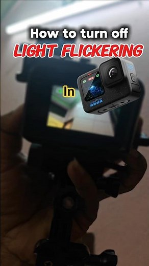 How to turn off light flickering in gopro 12 #shortsfeed #gopro12