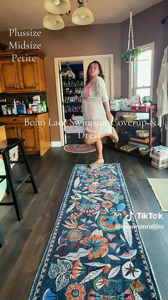 Chic Boho Lace Swimsuit Cover-Up and Dress for Plus Sizes