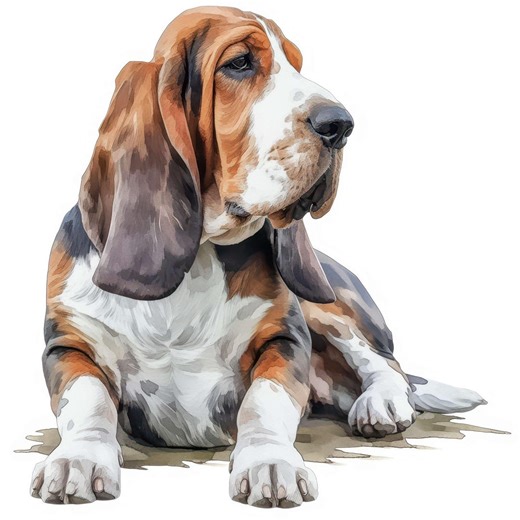 13 Basset Hound Clipart, Hound Design Images, Printable Watercolor Clipart, High Quality JPG, Commercial Use, Paper Crafts, Junk Journals - Etsy