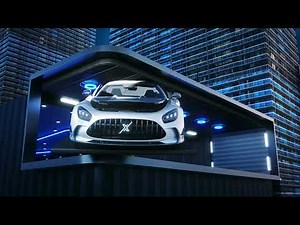 3D Car Anamorphic billboard animation