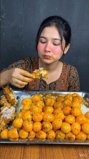 ASMR Mukbang Chicken & Eggs Eating Challenge 🍗🥚🔥 | Viral Eating Challenge | Satisfying ASMR #eggs