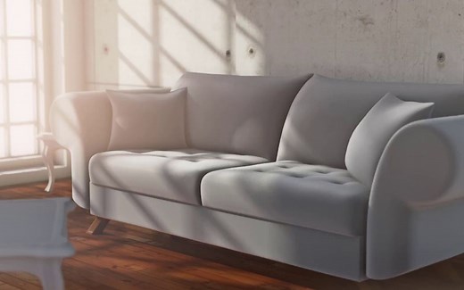 【C4D教程】沙发建模教程