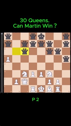 Chess Challenge: Can Martin Win with 30 Queens?