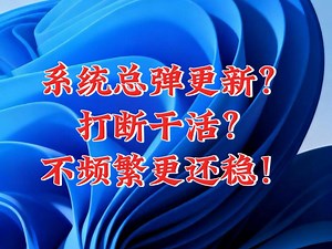 系统总弹更新？打断干活？不频繁更还稳！#重装系统 #装机教程 #Windows10专业版 #电脑知识