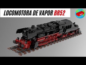 Lego City MOC: 🚂 🚂🚂Locomotora Vapor BR52 / BR52 Steam Locomotive