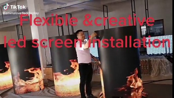 Flexible and creative led display screen #flexible #leddisplayscreen #ledscreen #leddisplay #creative #creativeleddisplay #customized #customizedleddisplay #installation #installations #installationvideo