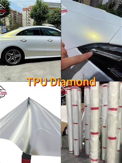 TPU Gold Diamond vs. Ordinary PPF: 👏Gold diamond gloss, 300% shine boost 👉TPU impact & scratch resistance 🙌Heat self-healing, no polishing needed Super anti-fouling, stains wipe clean Choose TPU Gold Diamond- Luxury & Protection, All in One! #ppf #wrap #ppffilm #vinylwrap #GoldDiamond