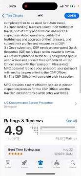 Mobile Passport Control app - how to use