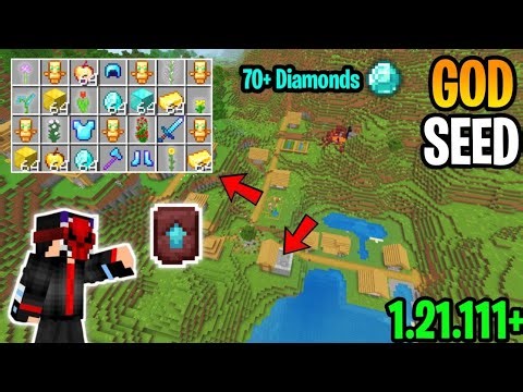 Ultimate ( God Seed 💀 ) For 1.21.111 Minecraft Bedrock & Pe 🔥 ! Minecraft Seed Hindi 🔥✅ !