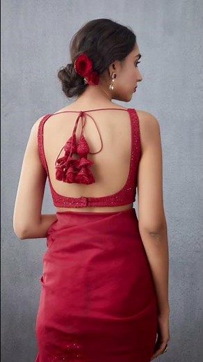Backless blouse design #bridal #dress #fashion #backlessblouse #womensfashion #hot