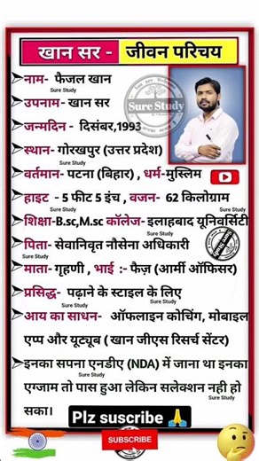 खान सर का परिचय | introduction of khan sir | खान सर कौन जाति का है | khan Sir | खान सर किस जाति के