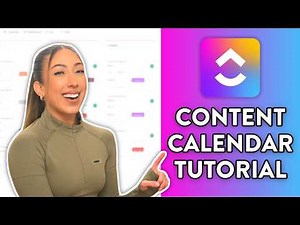 Content Calendar ClickUp Tutorial + free template 📅 how to use ClickUp as a content creator