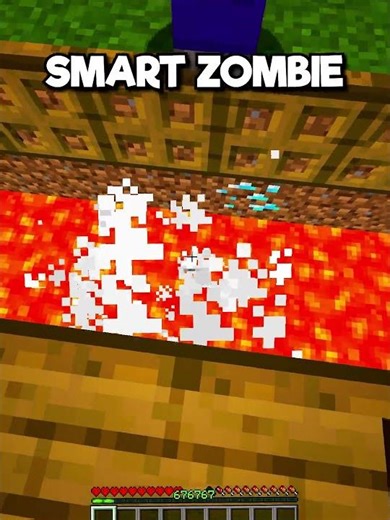 Minecraft Smart Zombie...😂 (World's Smallest Violin) #minecraft #shorts