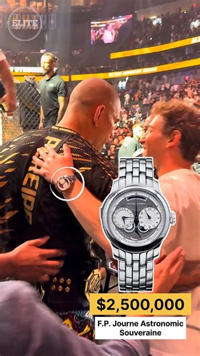 Elite on Instagram: "💎 Mark Zuckerberg at UFC 320 | $2.5M F.P. Journe Astronomic Flex Tech billionaire Mark Zuckerberg was spotted at UFC 320, and watch enthusiasts immediately caught the unbelievable piece on his wrist. 🥊💎 Zuckerberg was wearing the ultra-rare F.P. Journe Astronomic Souveraine, one of the most complex mechanical watches ever created — valued at around $2,500,000. With 18 complications and astronomical functions, this masterpiece represents the absolute peak of modern horolog