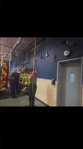 How Firefighters Slide The Pole