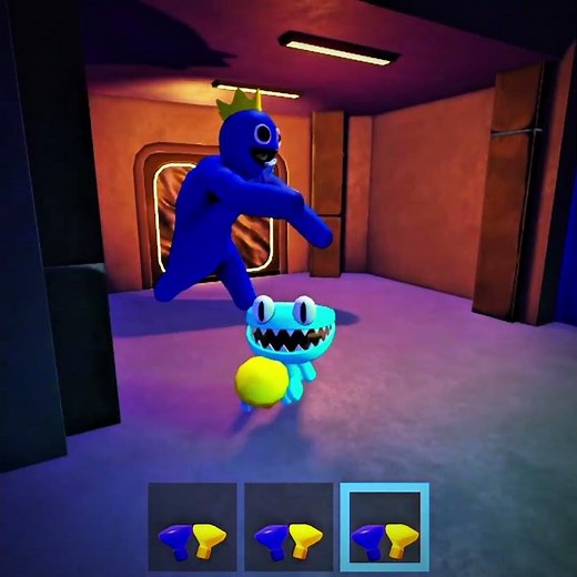 What If I Playing as Cyan & Green & Blue Monster In Rainbow Friends funny moments #rainbow #roblox