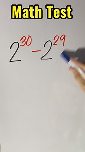 Simplify: 2^30-2^29=? | Infinite Guru