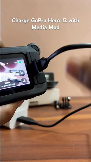 How to Charge Gopro Hero12 with Media Mod #gopro #gopro12 #mediamod #flipkart #amazon #bbdsale #vlog