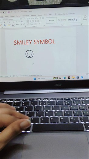 How to insert a smiley face in MS WORD/ Hidden trick #msword #mstechtricks #tipsntricks #smiley