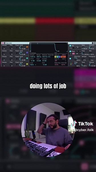 Here is how to create a hypnotic sound with Operator using LFO and Pitch envelope and Auto Filters. #Ableton #technoproducer #musicproduction #sounddesigner #sounddesigntutorial