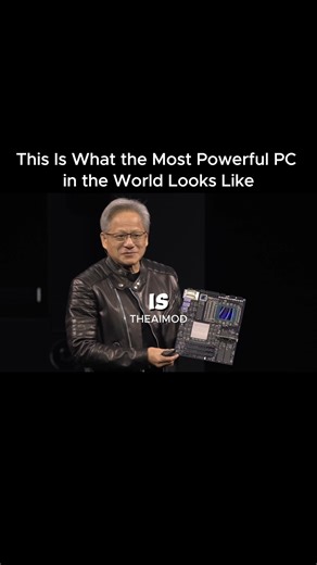 The AI Mod on Instagram: "“This is what a PC should look like.” FOLLOW @theaimod to learn something new every day! Jensen Huang just revealed a machine that completely redefines computing power: • 20 petaflops of performance • 72 CPU cores working in sync • Ultra-fast chip-to-chip interfaces • HBM memory for massive AI workloads • PCIe slots ready for GeForce GPUs This isn’t a regular PC — it’s a next-generation AI powerhouse built for the future of computing, gaming, and artificial intelligence