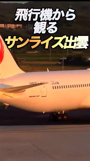 【貴重】飛行機から見たサンライズ出雲🚂✈️