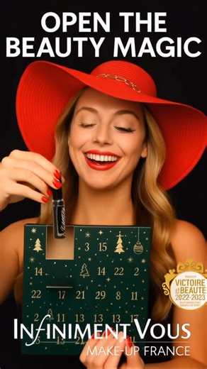 INFINIMENT VOUS Make-up France on Instagram: "✨ Case n°1 : la magie commence ! ✨ Aujourd’hui, on ouvre la première case du calendrier de l’Avent Infiniment Vous… et on découvre notre Mascara Regard 3D, élu Victoire de la Beauté 🏆 Regardez la différence 👀 ➡️ Œil sans mascara ➡️ Œil avec Regard 3D : cils naturels, ultra longs, effet XXL immédiat. Pas de faux cils, pas de filtre : juste la magie Infiniment Vous ✨ 🎄 Et ce n’est que le début… ❤️‍🔥 Infiniment Vous – Make-Up France #infinimentvous 