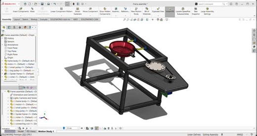 #solidworks #3dmodeling #motionstudy #mechanicaldesign #engineeringproject #cadskills | Pradeepkumar V