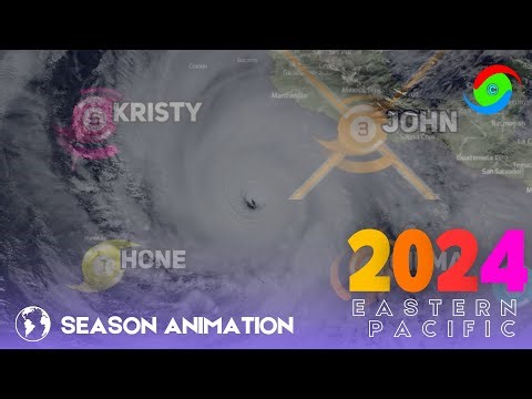 2024 Pacific Hurricane Season Animation