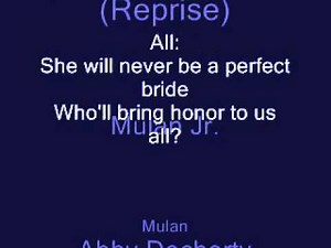 Mulan Jr.: Honor To Us All (Reprise) with lyrics