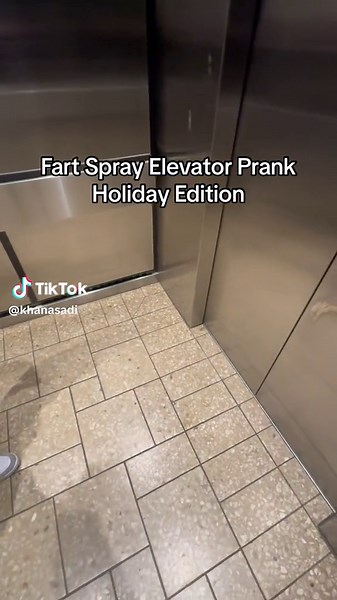KhanAsadi (@khanasadi) - Fart Spray Elevator Prank Holiday Edition