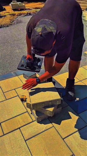 No More Pinched Fingers! The Ultimate Tool for Installing Heavy Paving Stones #construction #tools