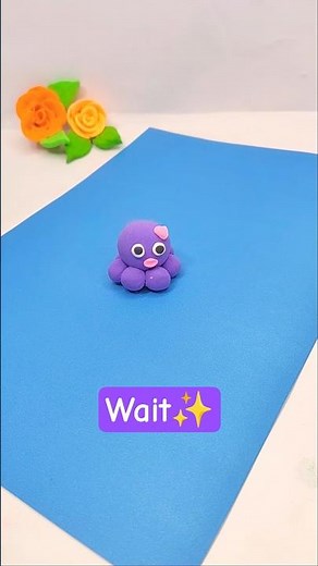Wait for the end😮. Try this mini Clay Octopus 🐙
