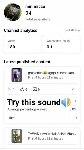 try this sound🔊#smallyoutuber #edit