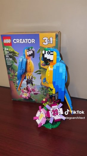 New Lego Creator 3-in-1 Exotic Parrot Building Instructions