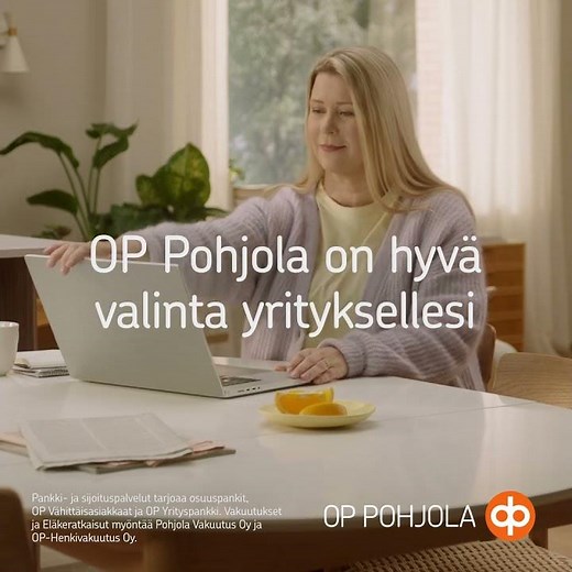 OP Pohjola on hyvä valinta yrityksellesi