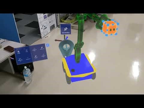 MS Mixed Reality Robot Interaction Demo | Tutorial