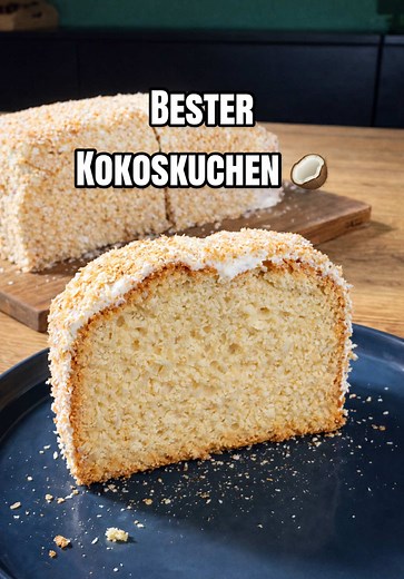 Saftiger Kokoskuchen einfach zubereiten!