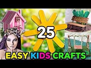 Weekend Fun w/ Your Kids! 25 Easy DIY Popsicle Stick Ideas Family Crafts
