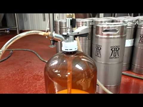 What it looks like to fill a keg