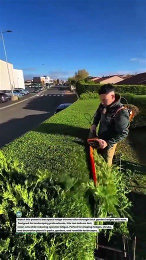 Backpack Hedge Trimmer Cutter – Fast Garden Shaping Tool🌿 #GardeningTools #HedgeTrimmer #Landscaping
