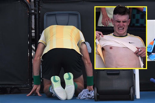 Jack Draper runs to vomit in bin after gruelling five-set victory in Australian Open first round