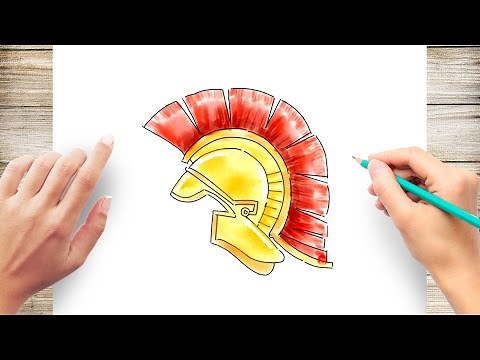 How to Draw a Greek Helmet