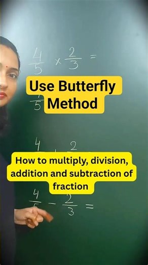 How to Use Butterfly Method |Fractions!| Math Wali Class #mathtricks #math