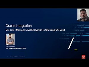 Oracle Integration - Message Level Encryption using OCI Vault