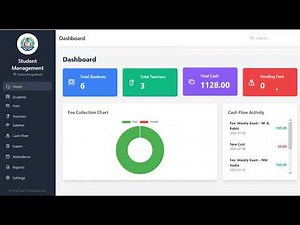 Tuition Management System Web App | Student, Fee & Teacher Management | PHP & Tailwind CSS UI Demo