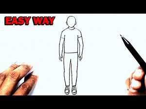 Human Drawing | Boy Drawing - Videos For Kids